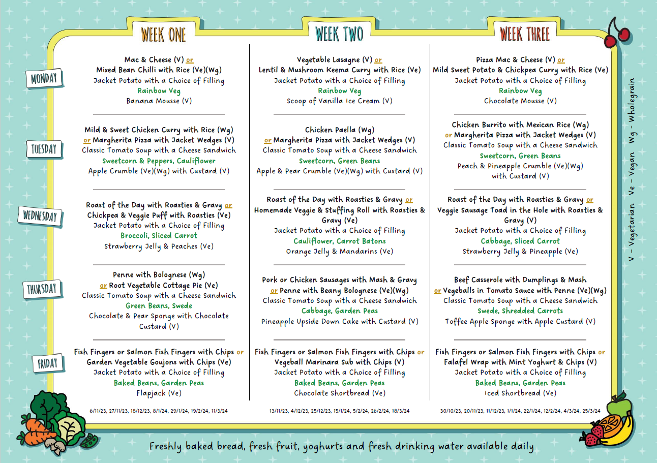 Bishopstone C of E Primary School - School Meals