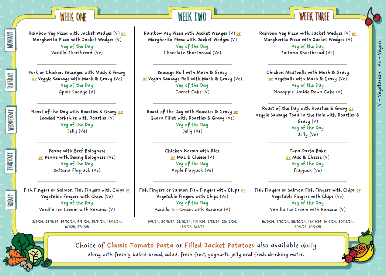 Bishopstone C of E Primary School - School Meals